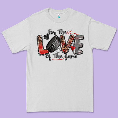 For The Love Of The Game Hockey Premium Tee Designed By Zillion Design Studio