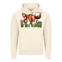 Vintage Artic joy to the world christmas wine Vintage Hoodie - FaDigitalArtStudio