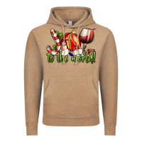 Vintage Coffee joy to the world christmas wine Vintage Hoodie - FaDigitalArtStudio