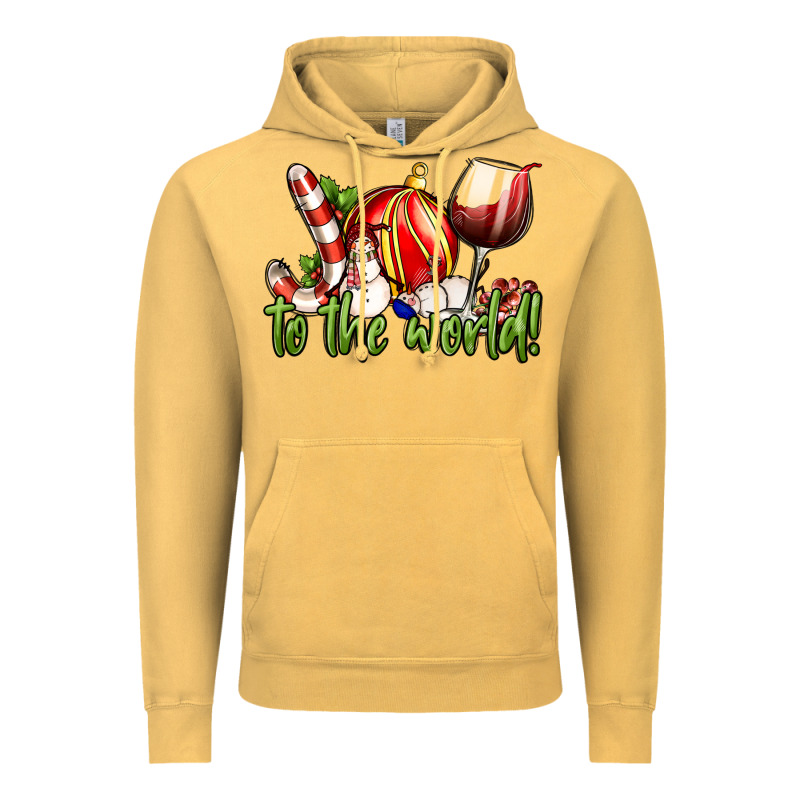 Joy To The World Christmas Wine Vintage Hoodie by FaDigitalArtStudio | Teevron
