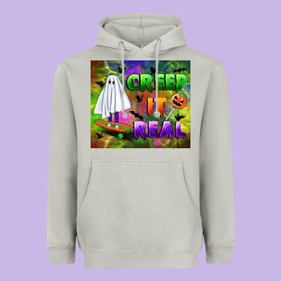 Creep It Real Heavyweight Hoodie Designed By Bundleandbundleshop