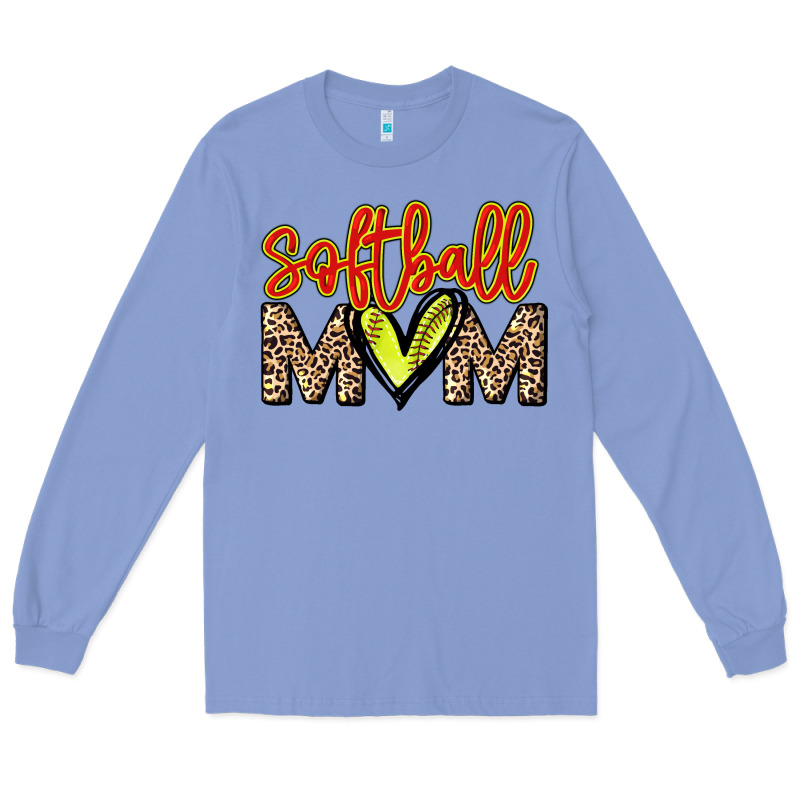 Softball Mom Long Sleeve Tee by NancyCooperArtShop | Teevron