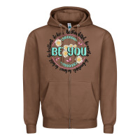 Chestnut be you inspiration Zipper Hoodie - MaliasSmallBusiness