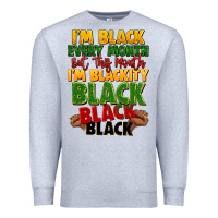 Heather Grey juneteenth im black every month Premium Sweatshirt - LillyAllenDesigns