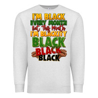 Oatmeal Heather juneteenth im black every month Premium Sweatshirt - LillyAllenDesigns