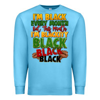 Ocean Blue juneteenth im black every month Premium Sweatshirt - LillyAllenDesigns