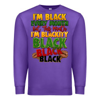 Purple juneteenth im black every month Premium Sweatshirt - LillyAllenDesigns