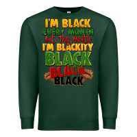 Sports Green juneteenth im black every month Premium Sweatshirt - LillyAllenDesigns