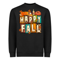 Black happy fall Heavyweight Sweatshirt - Artiststas