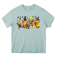 Arona monkey coffee cups Heavy Core Tee - texasbilliewilder