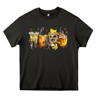 Asphalt monkey coffee cups Heavy Core Tee - texasbilliewilder
