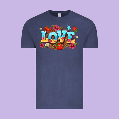 Love Summer Vintage Tee Designed By Adodesignshop