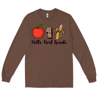 Chestnut hello first grade leopard 3200x2400 Long Sleeve Tee - AdoDesignShop