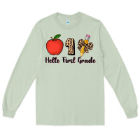 Matcha hello first grade leopard 3200x2400 Long Sleeve Tee - AdoDesignShop