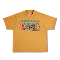 Peanut Butter let all that you do be done in love Urban Heavy Tee - JahusDesignShop