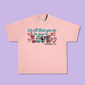 Let All That You Do Be Done In Love Urban Heavy Tee Designed By Jahusdesignshop