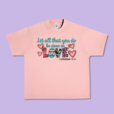 Let All That You Do Be Done In Love Urban Heavy Tee Designed By Jahusdesignshop