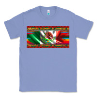 Colony Blue mexico flag serape roses leopard and glitter licanse plate Classic Tee - Artiststas