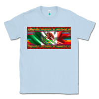 Dusty Blue mexico flag serape roses leopard and glitter licanse plate Classic Tee - Artiststas
