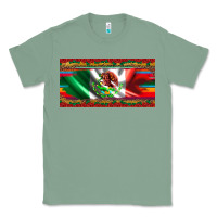 Sage mexico flag serape roses leopard and glitter licanse plate Classic Tee - Artiststas
