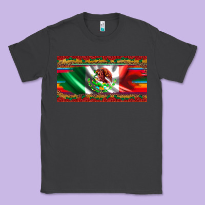 Mexico Flag Serape Roses Leopard And Glitter Licanse Plate Classic Tee Designed By Artiststas