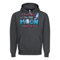 Smoke i love you to the moon and back Zipper Hoodie - MaliasSmallBusiness