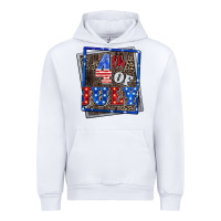 White 4th of july Urban Hoodie - CowGirlArtShop