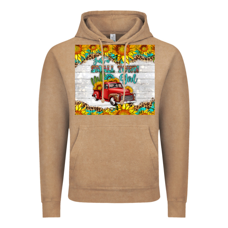 Just A Small Town Girl With Car Vintage Hoodie by HRA Design Shop | Teevron