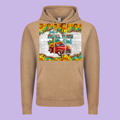 Just A Small Town Girl With Car Vintage Hoodie Designed By Hra Design Shop