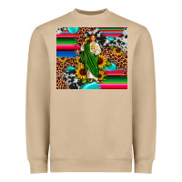 San Judas Leopard Cowhide Gemstone Heavyweight Sweatshirt | Teevron