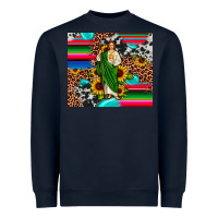 Navy san judas leopard cowhide gemstone Heavyweight Sweatshirt - JahusDesignShop
