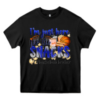 Black i'm just here for the snacks #basketball brother Heavy Core Tee - Zillion Design Studio