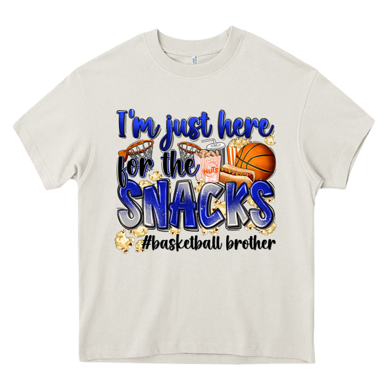 I'm Just Here For The Snacks #basketball Brother Heavy Core Tee by Zillion Design Studio | Teevron