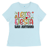 Baby Blue lets fiesta san antonio Ladies Tee - JahusDesignShop
