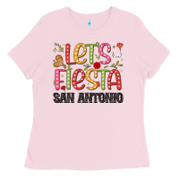 Bubblegum Pink lets fiesta san antonio Ladies Tee - JahusDesignShop
