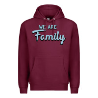 Burgundy We Are Family Premium Hoodie - Bettercallsaul
