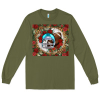 Army Green american football helmet and leopard Long Sleeve Tee - NancyCooperArtShop
