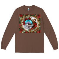 Chestnut american football helmet and leopard Long Sleeve Tee - NancyCooperArtShop