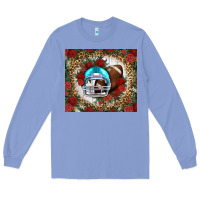 Colony Blue american football helmet and leopard Long Sleeve Tee - NancyCooperArtShop