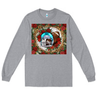 Heather Grey american football helmet and leopard Long Sleeve Tee - NancyCooperArtShop