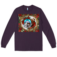 Plum american football helmet and leopard Long Sleeve Tee - NancyCooperArtShop