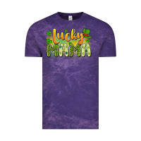 Cloud Purple lucky mama Vintage Tee - Artiststas