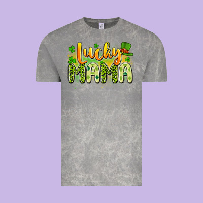 Lucky Mama Vintage Tee Designed By Artiststas