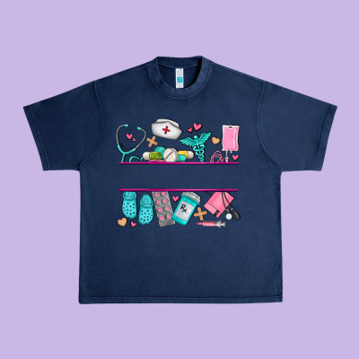 Nurse Elements With Costom Name Urban Heavy Tee Designed By Adodesignshop