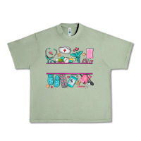 Oil Green nurse elements with costom name Urban Heavy Tee - AdoDesignShop