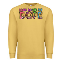 Antique Gold black women are dope Premium Sweatshirt - LillyAllenDesigns
