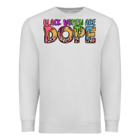 Dove Grey black women are dope Premium Sweatshirt - LillyAllenDesigns