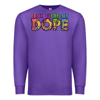 Purple black women are dope Premium Sweatshirt - LillyAllenDesigns