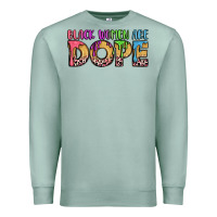 Seafoam black women are dope Premium Sweatshirt - LillyAllenDesigns