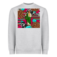 Heather Grey san judas leopard cowhide tumbler Heavyweight Sweatshirt - JahusDesignShop